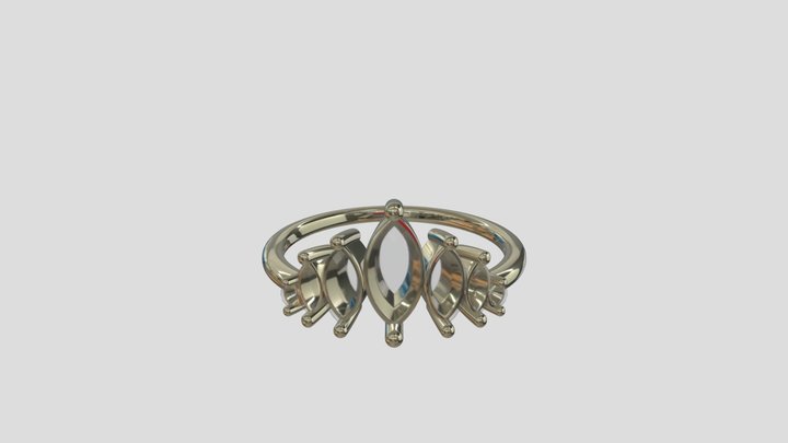 ATRG024 goldring wedding engagement luxury – Free 3D Model STL