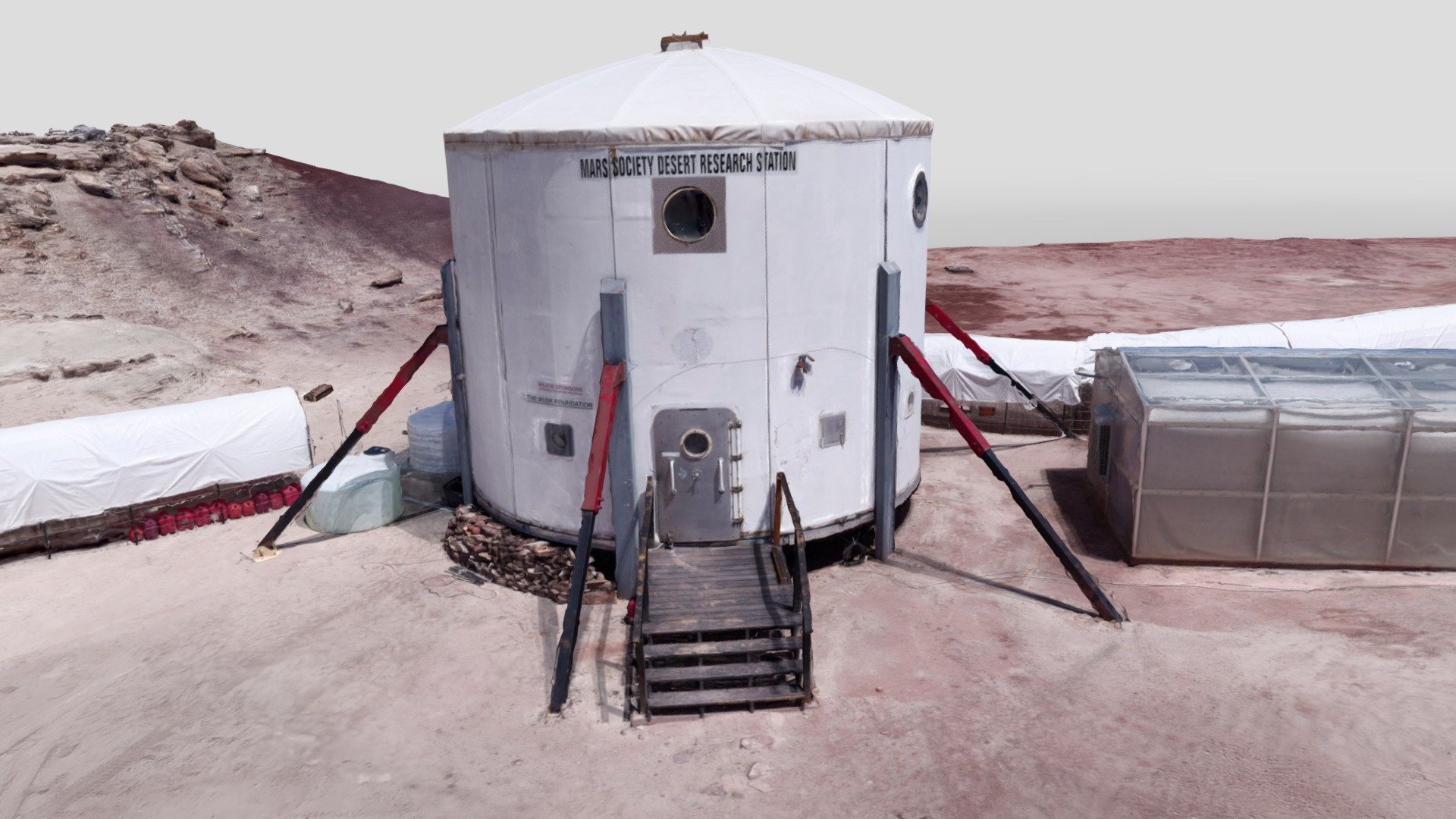 Mars Desert Research Station Exterior 3D model by The Mars Society