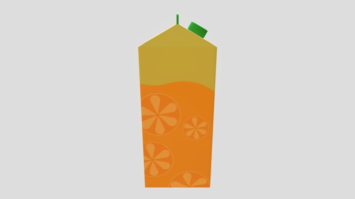 orange juice1 3D Model