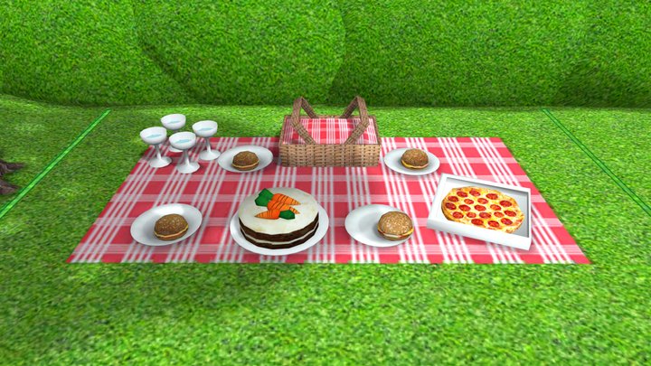 Picnic 3D Model