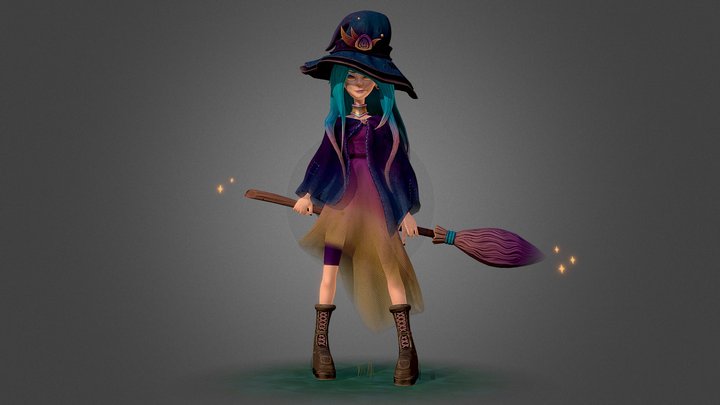 Witch Apprentice 3D Model