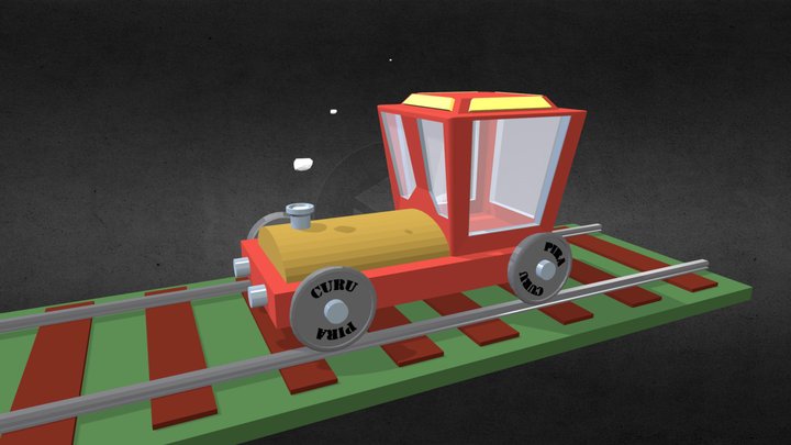 The lonely train 3D Model
