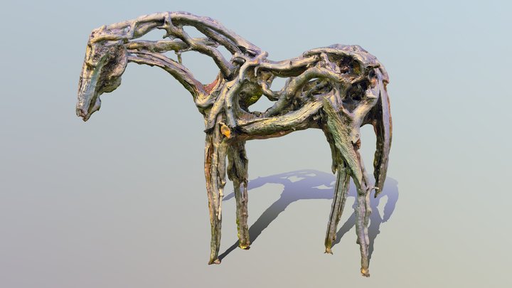 Horse Sculpture - Pasadena City College 3D Model