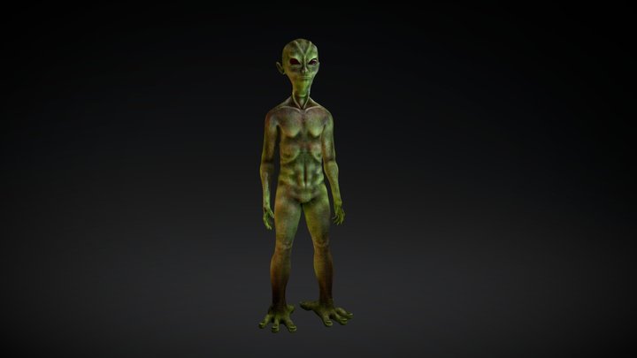 Alien Model 3D Model