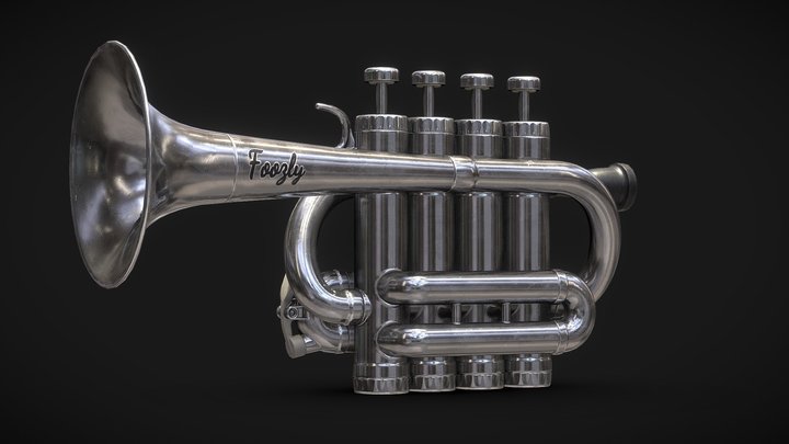 piccolo trumpet 3D Model