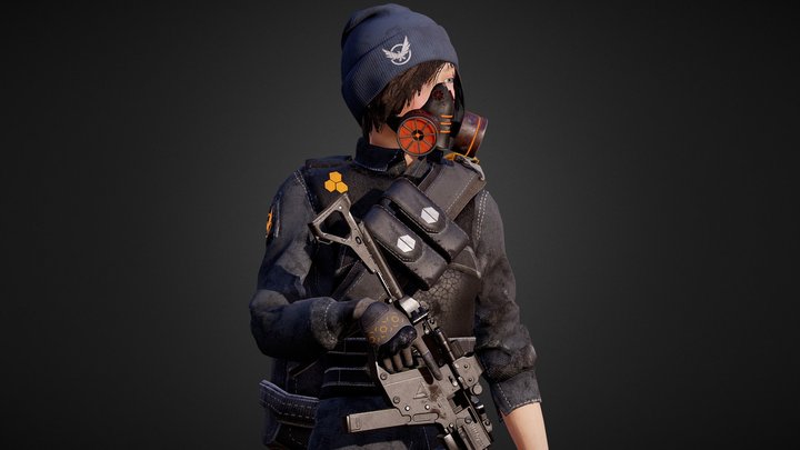 Division Agent (Rigged) 3D Model