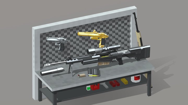 MM showcase table 3D Model