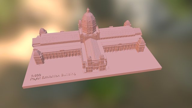 The Royal Exhibition Building, Carlton Gardens 3D Model