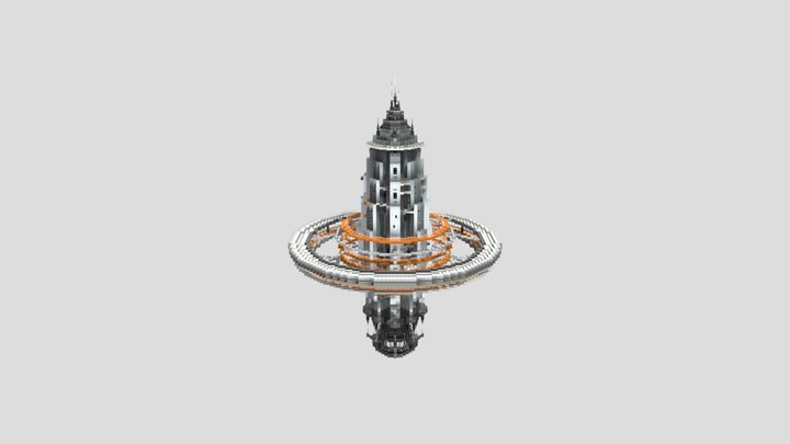 Space Station Pillar 3D Model