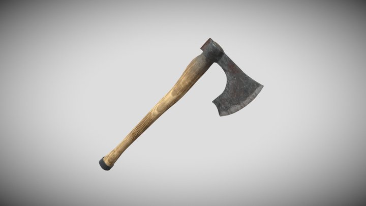 Wooden axe 3D Model