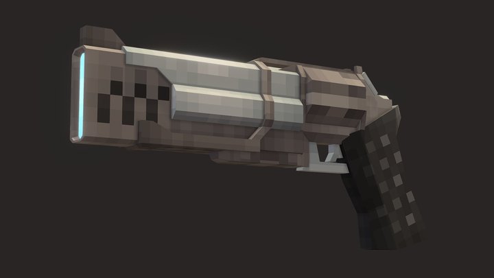 Marksman Revolver Ultrakill 3D Model