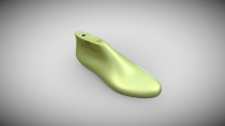 Scanned Model - Shoe Mold 3D Model