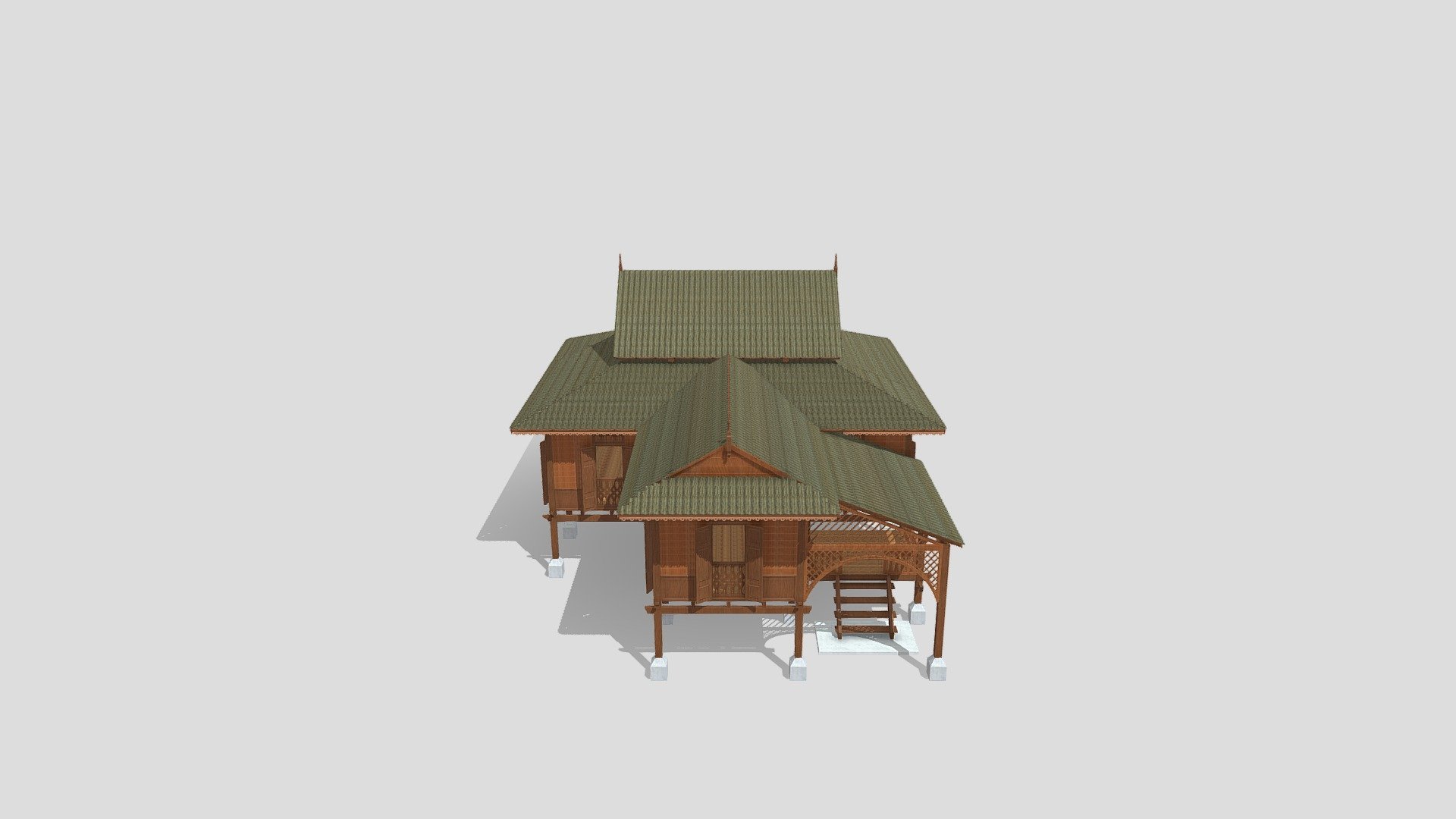 Malaysia Rumah Limas Potong Perak - 3D model by ammarmr [6c6b3df