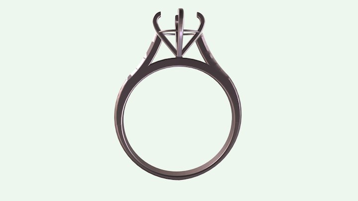 Cathedral Ring Setting 3D Model