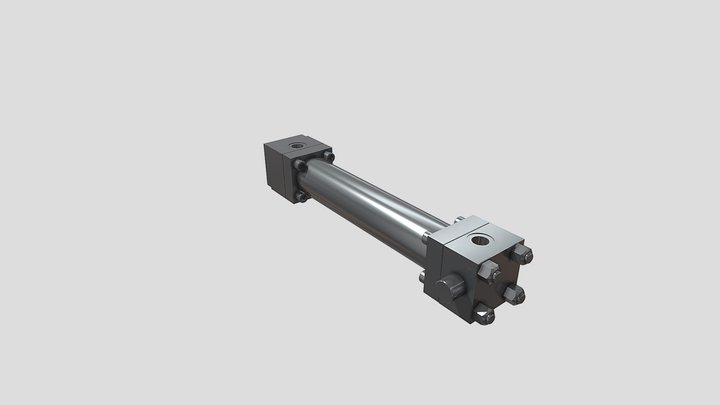 Hydraulic cylinder - mounting type L – Modèle 3D gratuit STL