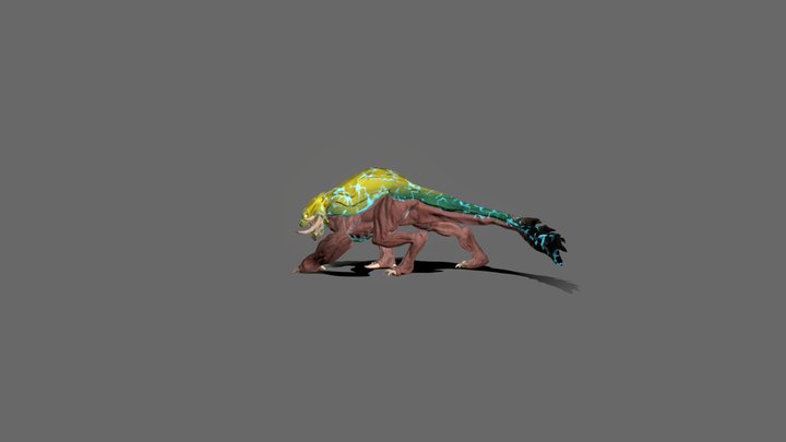 Quadruped_Creature_Sketch 3D Model