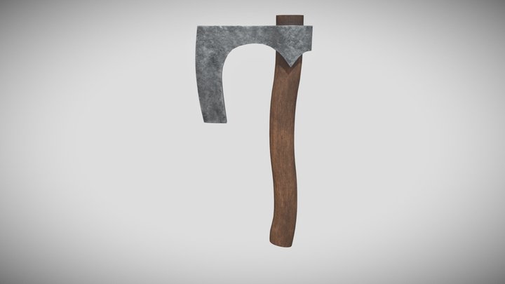 Viking Hand Axe 3D Model