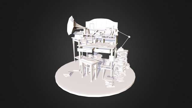 "Working hard" - environment 3D Model