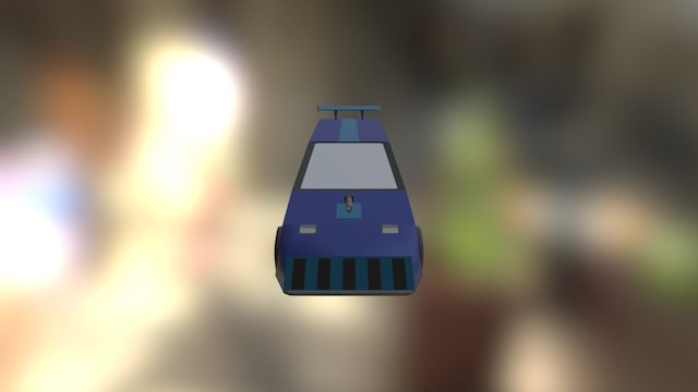 Car Blue 3D Model
