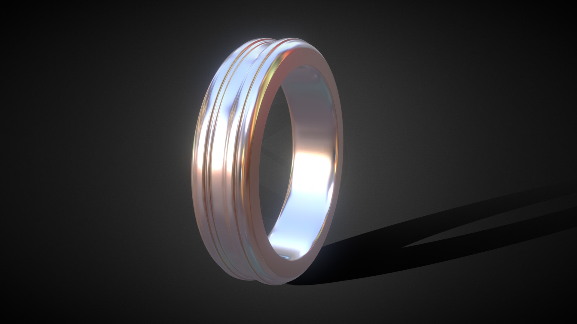 3D model Jewelry Simple Ring - This is a 3D model of the Jewelry Simple Ring. The 3D model is about a close-up of a light.