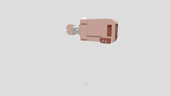 rey speeder obj 3D Model