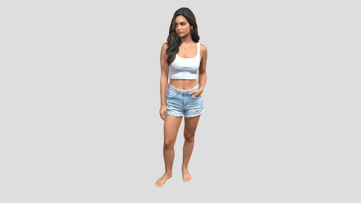 Casual Summer Look – Kostenloses 3D-Modell STL