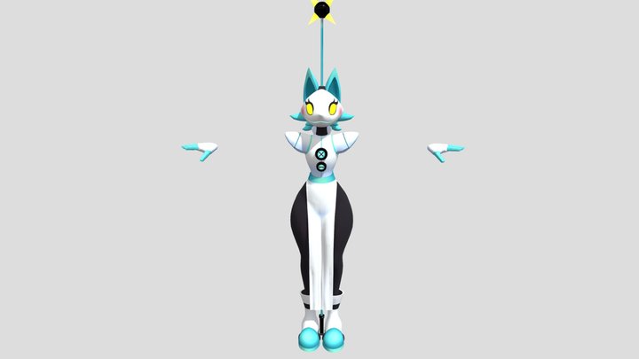 Tasque Manager The cat From Deltarune 3D Model