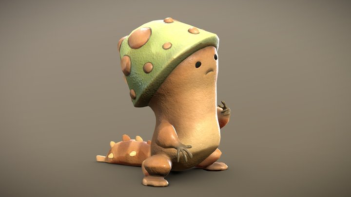 Dino Mushroom 3D Model