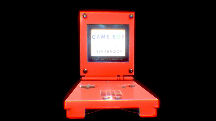 Gameboy Advanced 3D Model