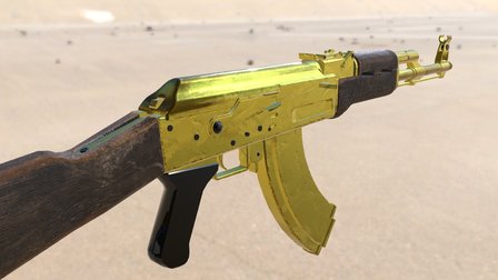 AK47 WIP first texture pass. 3D Model