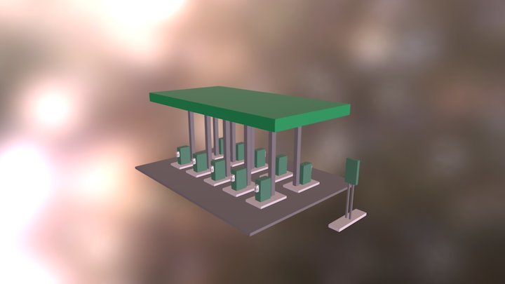 Gas Station 3D Model