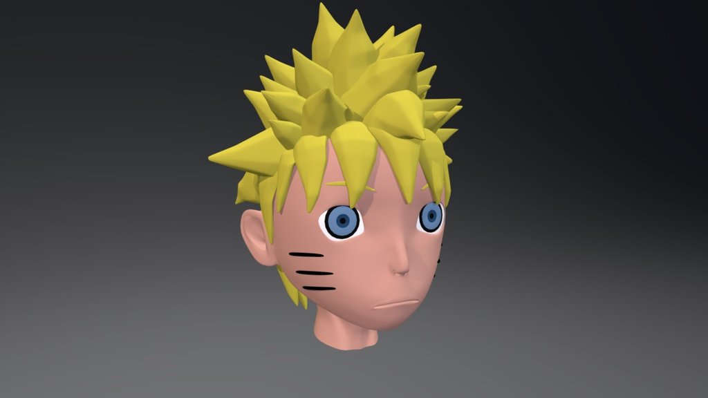 Naruto Uzumaki head - 3D model by M.Gibran Ramadan.R (@Mugira) [6c73f08 ...