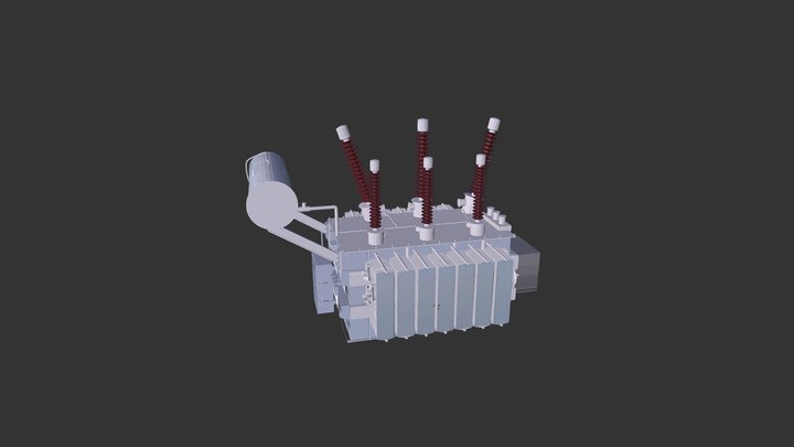 Autotransformador didático 3D Model