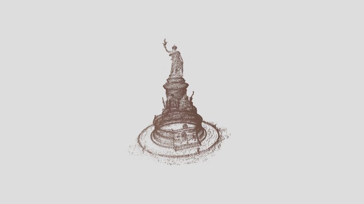 Splat of Monument à la République 3D Model