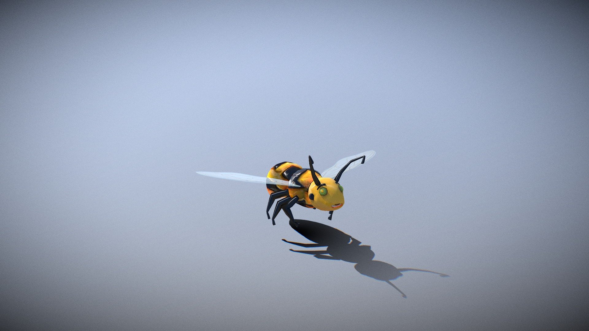 Sci-fi Bee Character (Animated)