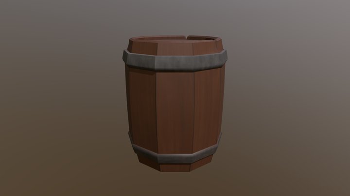 3D Barrel 3D Model