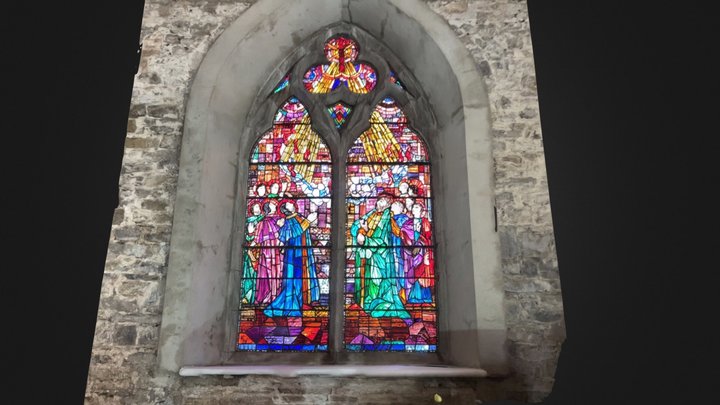 Stained Glass Window. St Patrick’s Church, Tara. 3D Model