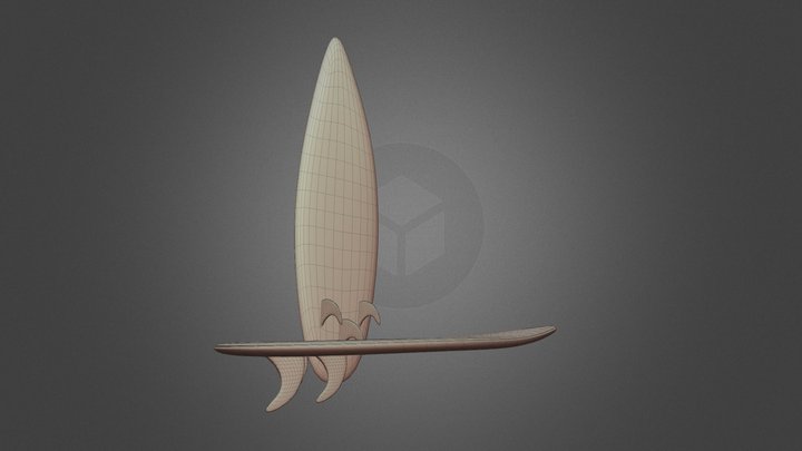 Surf Board 3D Model