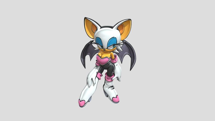 Rouge 2D Image Converted to 3D Model Updated