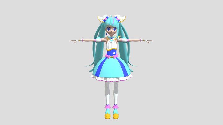 Capeless Cure Sky 3D Model