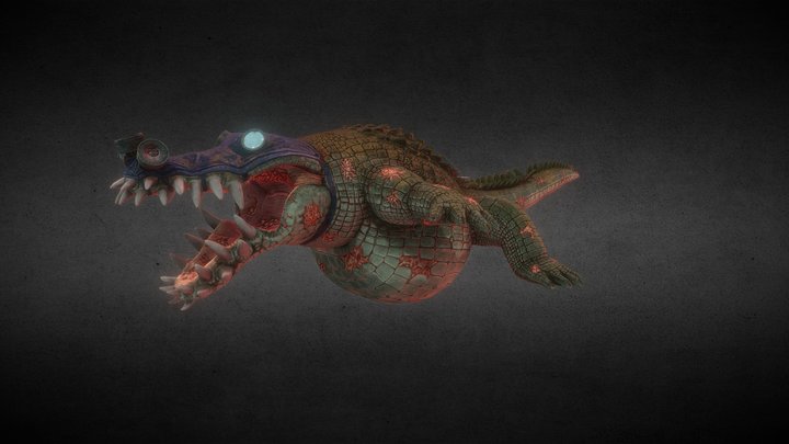 Evil Crocodile (Deep Cuts) – Modèle 3D gratuit STL