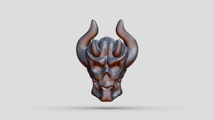 Demon Skull 3D Model