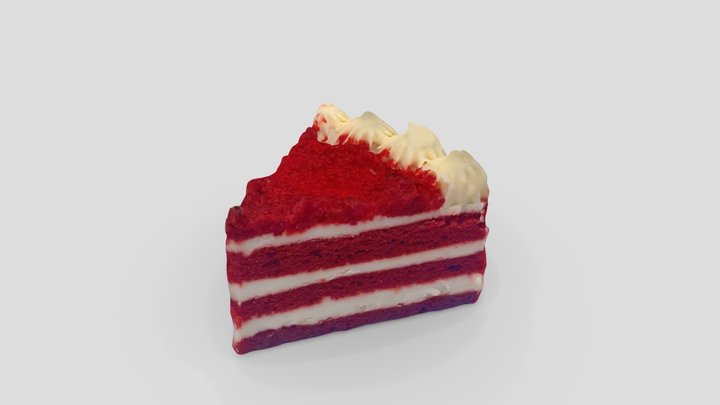 Red Velvet Cake 3D Model