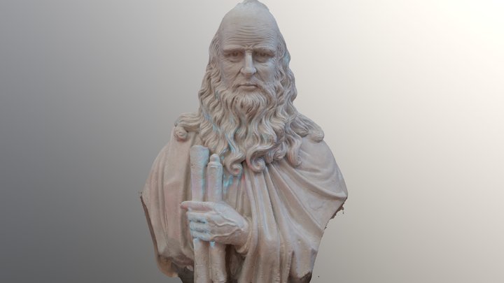 Buste Leonardo da Vinci 3D Model