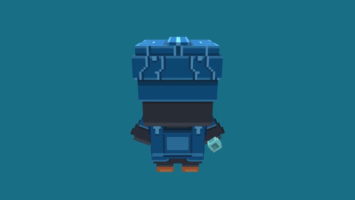 Warrior Penguin 3D Model