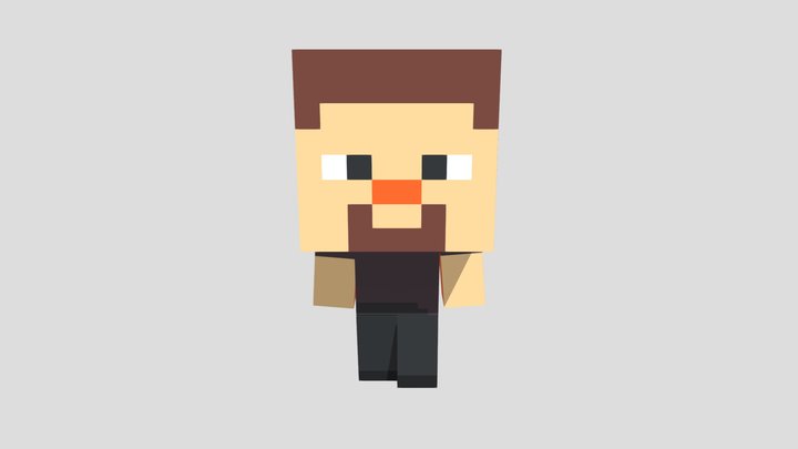 Mini Steve 3D Model