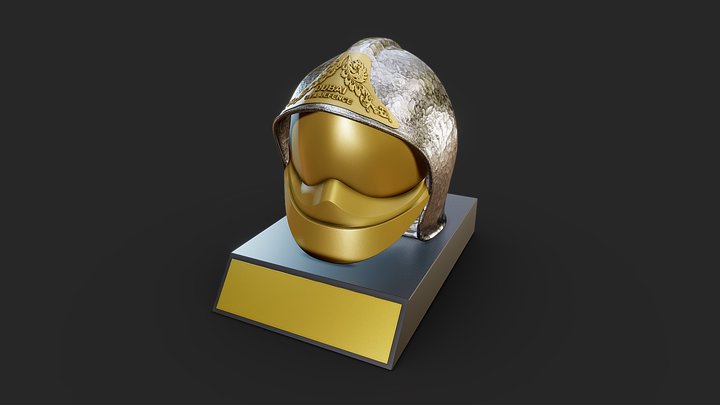 Dubai Civil Defence Helmet 3D Model
