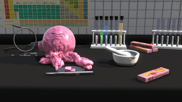 GÜM animated short 3D Model