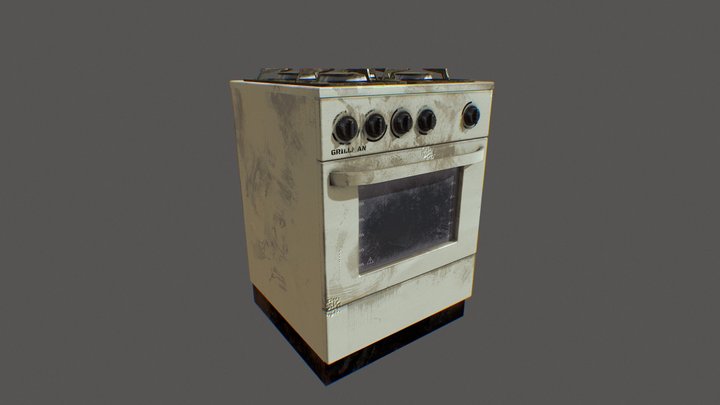 Old Oven 3D Model