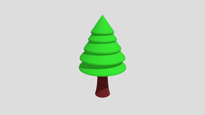 LowPoly Tree 3D Model